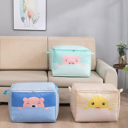 Folding Quilt Storage Box Dustproof Moisture-proof Clothes Organizer Bag Large Capacity Wardrobe Container For Quilt Clothing