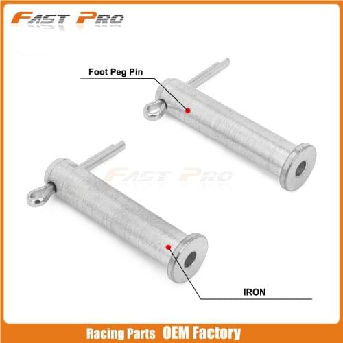 Free shipping Motorcycle Steel Footpeg Pins Foot Peg Pin For YAMAHA YZ85 YZ125 YZ250 YZ400 YZ WR 250F 400F 426F 450F 250X 450FX
