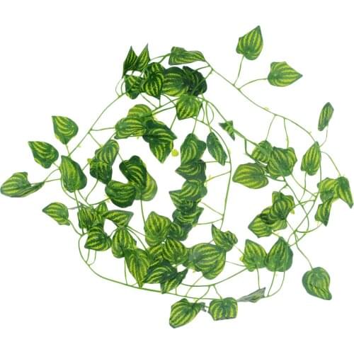 206CM Green Silk Artificial Hanging Ivy Leaf Garland Plants Vine Leaves DIY for Home Wedding Decoration Garden Party Decor