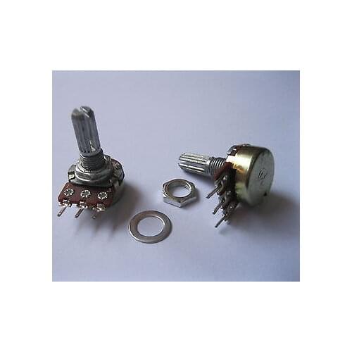 10 pcs B1K Potentiometer Pots 20mm Split Shaft 3 pin