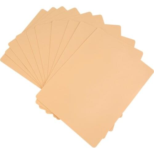 10 pcs/lot Top Quality Permanent Makeup Eyebrow Lips 20 x 15cm Blank Tattoo Practice Skin Sheet for Needle Machine Supply Kit
