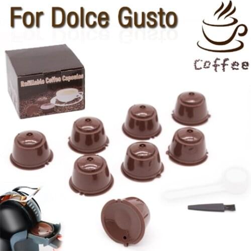 2/1PCS Coffee Machine Reusable Capsule Coffee Cup Filter For Nescafe Refillable Coffee Cup Holder Pod Strainer for Dolce Gusto
