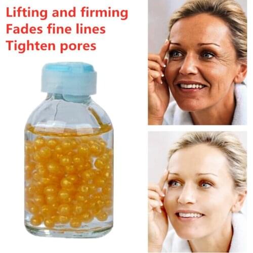 30ML Sheep Placenta Caviar Hyaluronic Acid Capsules Essence Anti Aging Moisturizing Shrink Pores Brighten Whiten Skin Care Serum