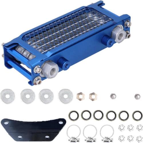 Auto parts Thermostat Housing Cover Engine Oil Cooler Kit Cooling Radiator Universal for 125cc‑250cc Motorcycle Dirt Pit