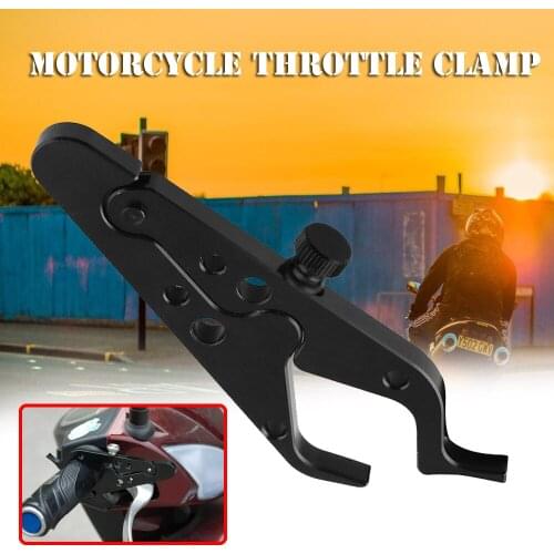 CNC Universal Motorcycle Throttle Clamp With Rubber Ring Adventure Cruise Motorbike Throttle Control Lock Hand Grips Assist Part