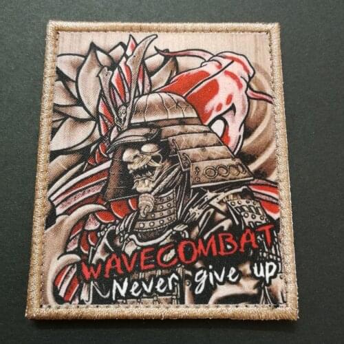 Welcome bat never give up Warrior Guarders Chapter badges of cloth bags shoes vest stickers Samurai cloth patches badges