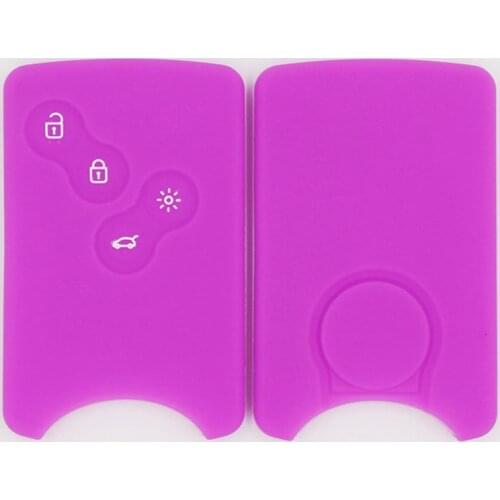 Silicone Car Key Case For Renault Kadjar Captur Koleos 2 Clio Espace 5 Master Talisman Scenic 4 Smart Remote Protect Cover Skin