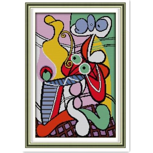 Joy Sunday Picasso art painting high-end fashion home decoration crafts cross-stitch embroidery paintings