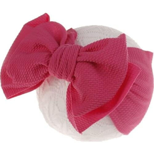 Kawaii Big Bow Headwrap for Baby Headband Knot Headbands Over Sized Bow Hair Turban Newborn Head Band Girl Elastic Hair Bows
