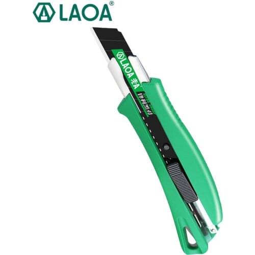 LAOA Utility knife Zinc Alloy Sliding Blade Knife Wallpaper Holder Manual Cutter Handtool Cutting Tools Industrial Use