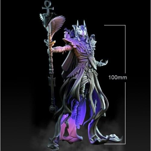 100mm Resin Model GOD Undead Death Egypt Figure Unpainted Sculpture