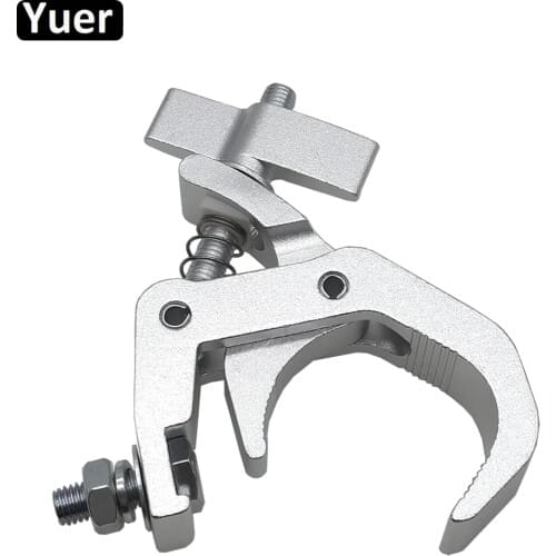 2019 NEW 150kg 40-60mm Alumimun Alloy Clamp Hanger Hook Bracket Stage Durable Heavy Duty Hook Theatre DJ Lighting Kit Drop Ship