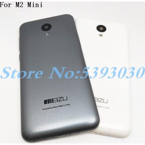 New Original 5.0 inch New Battery Door Back Cover Housing Case For MEIZU M2 Mini With Camera Lens with Power Volume Buttons