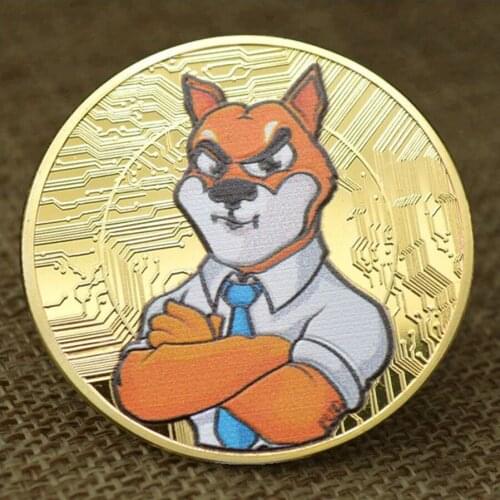 New Styles Cool Metal Gold Plated Physical SHIBA SHIB Token Coin Souvenir Commemorative Coins Collectible Coins Cryptocurrency