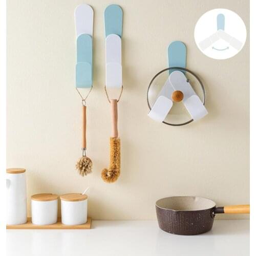 Pan Cover Holder Rotation Adjustment Tool Stand Useful Spoon Pot Lid Shelf Cooking Storage Kitchen Decor