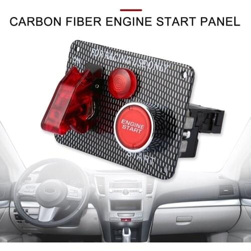 Practical Car 12V Switch Ignition Engine Panel Switching Start Push Racing Car Button 2 Toggle