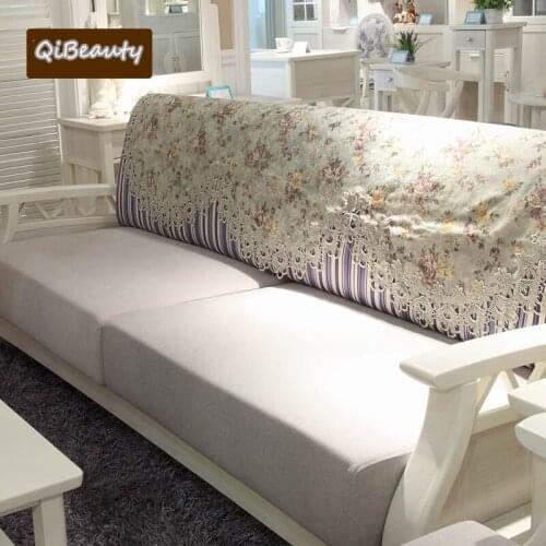 European Countryside Lace Simple Chair Cushion Chair Embroidery Lace Fabric Three Combination Four Seasons Sofa Cover