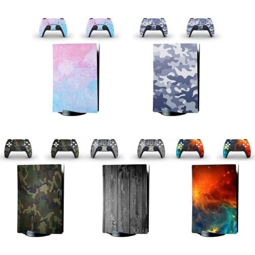 Self Adhesive Console Controller Stickers for Sony PS5 Protective Decals 0.04mm-0.08mm Full Cover Skin Stickers PS5 Accessories