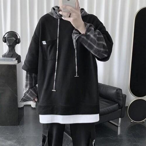 Women Sweatshirts Oversized Hoodies Ladies Crew Neck Striped Long Sleeve Top Autumn Thin Pullover Hip Hop Loose Style Streetwear