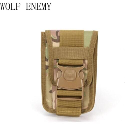 Military Camouflage Bag for Men Tactical Phone Bags Camo Waterproof Backpack Molle Bag Sport Waist Belt Cellphone Hunting Bags