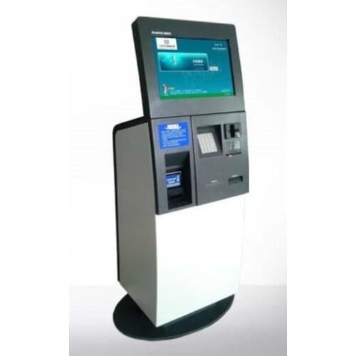 Touch screen bill payment kiosk with return currency cash acceptor coin acceptor self service Electronic Consumer Machine