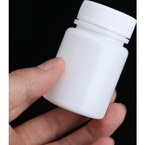 10 Empty Plastic Bottle Professional Medicine Pill Tablet Box Anti-leak Seal Capsule Container Small Storage Case with Screw Cap