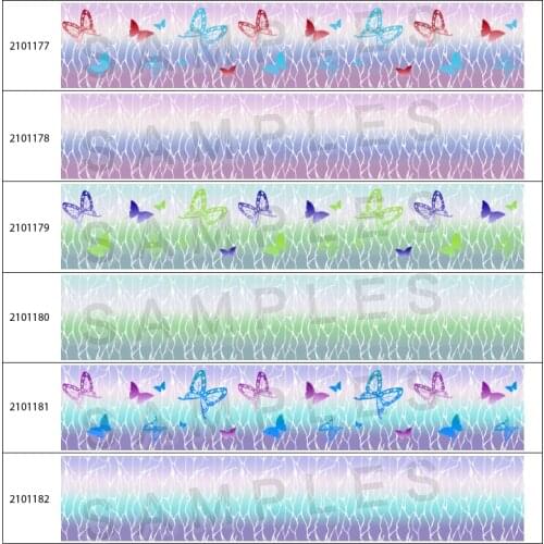 10yds Kochou Shinobu Kimetsu No Yaiba Japan Anime Butterfly Printed Grosgrain Ribbon