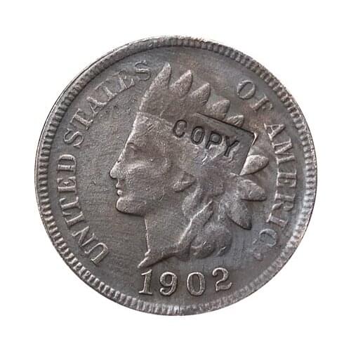 1902 Indian head cents coin copy