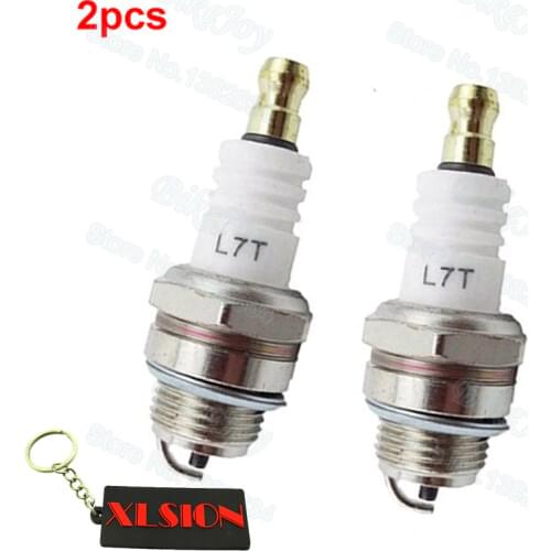 2pcs/pack L7T Ignition Spark Plug for 47cc 49cc 2 Stroke Engine Dirt Pocket Mini Motor Bike ATV Quad Go Kart Motorcycle