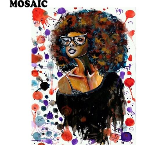 5D DIY diamond Embroidery Diamond Painting Africa woman Diamond Mosaic Full Square Decor Picture Of Rhinestone painting Gift