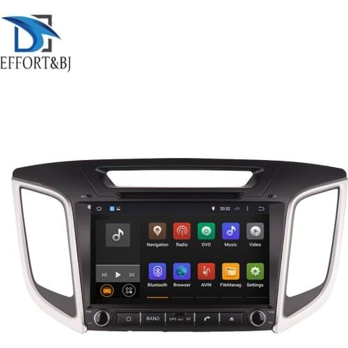 9 Inch Android 8.0 Octa Core 4GB RAM Car DVD Radio Stereo For Hyundai Ix25 Creta 2014-2016 Car GPS Multimedia Player Wifi OBD BT