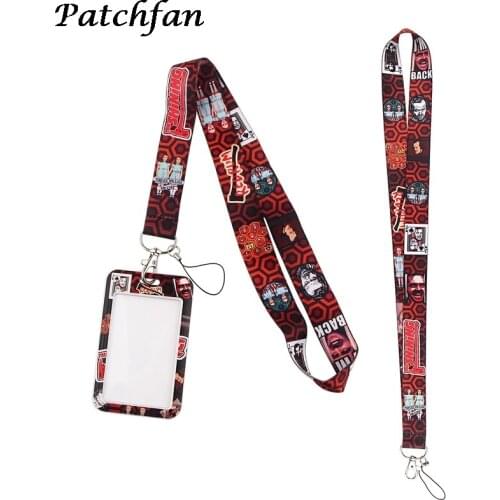 AD428 Patchfan Cartoon Horror Movie Card Holder ID Holder Bus Card Holder Staff Card With Lanyard