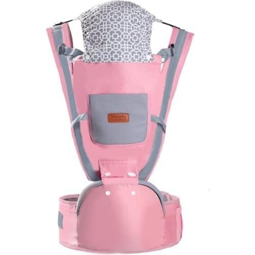 Ainomi Baby Carrier With Hood Multi-Function Front-Hold Baby Sling Slip Baby Artifact Baby Strap Waist Stool