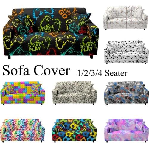 Game Print Stretch Sofa Slipcover Elastic Sofa Covers for Living Room funda sofa Chair Couch Cover Home Decor 1/2/3/4-seater