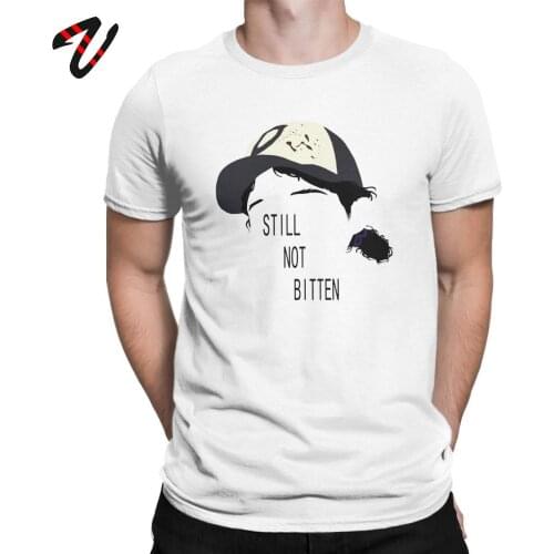 The Walking Dead T-Shirts Men Cool Telltale Games Thanksgiving Day Gift Clementine Outline Tees Printed Tops 100% Cotton T Shirt