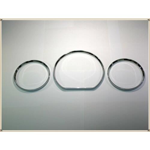 Chrome Speedometer Gauge Dial Rings Bezel Trim Chrome Tacho Rings for Mercedes Benz W210 00-02 / W202 00-02