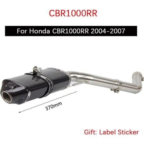 Exhaust Set for Honda CBR1000RR 2004-2007 Motorcycle Exhaust Pipe Slip On Mid 51mm Escape No DB Killer Reserve Catalyst