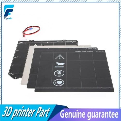 Clone Prusa i3 MK3 Magnetic Heated Bed 24v MK52 Wiring Thermistor Kit + Steel Sheet +2pcs Black Sticker For Prusa i3 MK3 MK3S