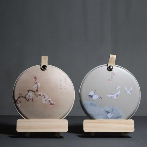 Puerh Tea Box Storage Bag Portable Tea Caddy Kung Fu Tea Caddies Container Creative Organizer Art Decor Portable Storage Tea Bag