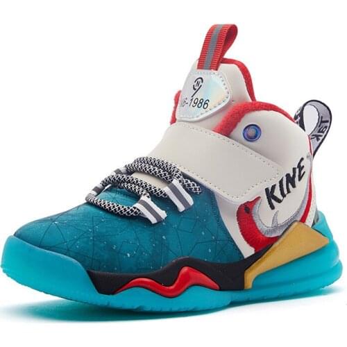 Fashion Big Girls Casual Winter Spring Leather Shoes Baby Boys Toddler Sport Purple Blue Sneakers For School Students Size 27-37