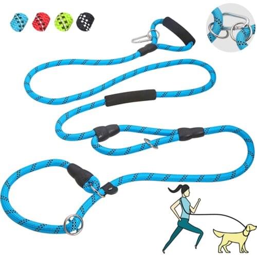 High Quality Pet Dog Leash Rope Nylon Adjustable Training Lead Pet Dog Leash Dog Strap Rope Traction Dog Harness Collar Lead