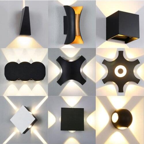 Outdoor Waterproof Garden Fence Wall Lamps Indoor Lighting IP65 Corridor Aisle Bathroom Living Room Bedroom Modern Wall Lamps