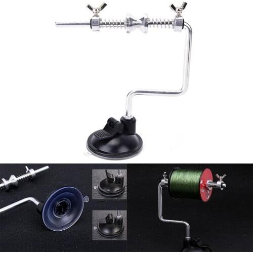 Portable Stainless Steel Fishing Line Winder Adjustable Reel Spool Tackle With Suction Cup Fish Accessories