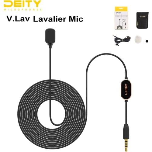 Deity V.Lav Professional Microphone Flat Lavalier Omni-directional condenser microphone microfono inalambrico professional mic