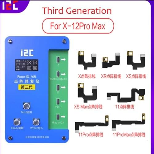 I2C Dot Matrix Cable Dot Projector Flex Programmer For iPhoneX XS XSMAX 11 Pro Max iPad A12 Face ID Data Read Write Replacement