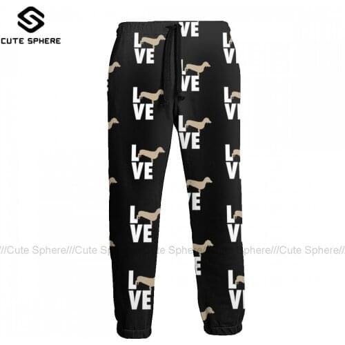 Dachshund Sweatpants Sport Polyester Joggers Fashion Print Male Casual Pants