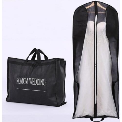 Wedding Dust Cover Folding Portable Dual-use Dress Storage Bag Custom Printing JE003