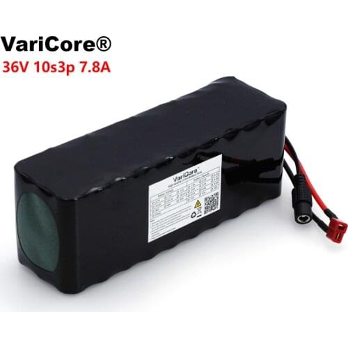 VariCore 36V 7.8Ah 10S3P 18650 Rechargeable battery pack ,modified Bicycles,electric vehicle 42V Protection PCB