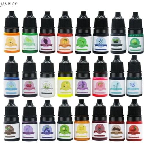 24 Colors Epoxy Resin UV Glue Crafts Pigment Bright Color Non Odor Material Manual Jewelry Pendant DIY Art Crafts Decor