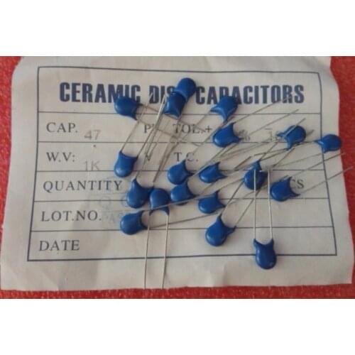 50PCS/LOT High Voltage Ceramic 1KV 2KV 3KV 10PF/12P/15P/18P/20P/22PF/27P/30P/33P/47P/56P/68P/82PF/100P/120P/150P/220P/330P/470PF